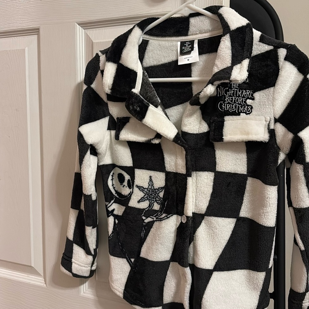 The Nightmare Before Christmas super soft button up kids shirt.